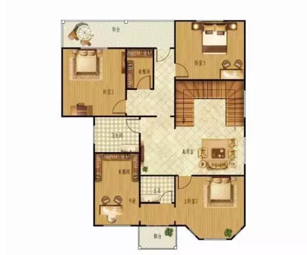 輕鋼別墅312m2簡美風(fēng)格五居室 一不小心美出新高(圖3) 輕鋼別墅312m2簡美風(fēng)格五居室 一不小心美出新高(圖3)