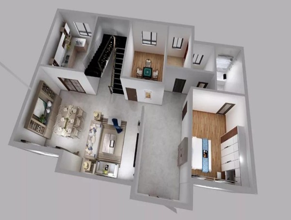 368平米氣派輕鋼別墅,很有面子,十里八親都來參觀(圖1) 輕鋼別墅內(nèi)部空間