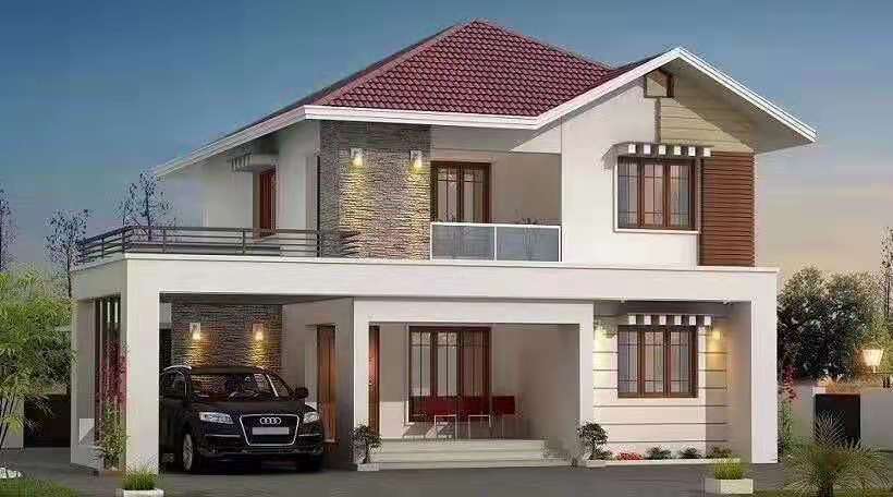 鋼結(jié)構(gòu)別墅200平米造價多少?是否值得選購?(圖1) 睿婕輕鋼別墅