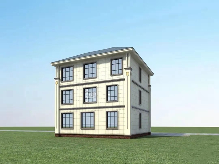 一百二十平方的輕鋼別墅設計圖(圖8) 睿婕輕鋼別墅