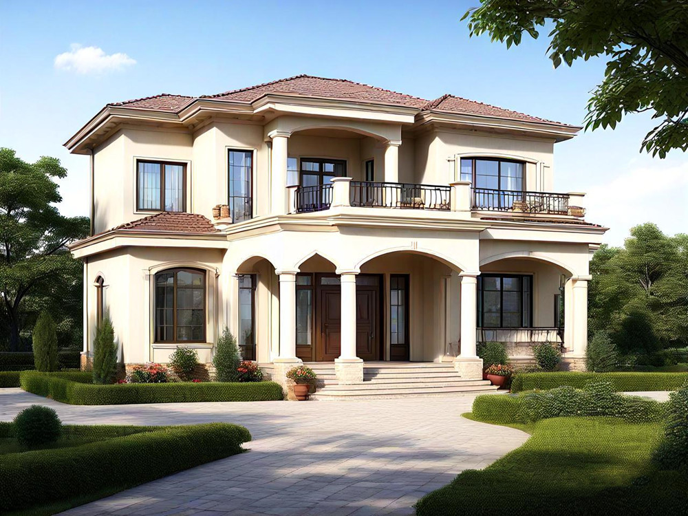 地中海風格輕鋼別墅 地中海風格輕鋼別墅