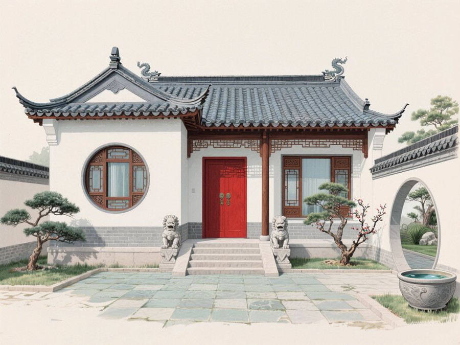 中式古典風格輕鋼別墅 中式古典風格輕鋼別墅